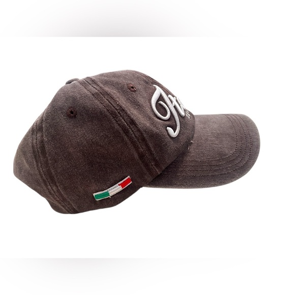 NWT Brown Disressed Italia 1861 Cap - Picture 3 of 8